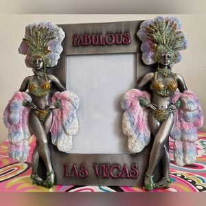 Vintage Showgirl Fabulous Las Vegas Decorative Photo Frame